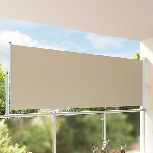 vidaXL Side Awning 100% polyester iron steel