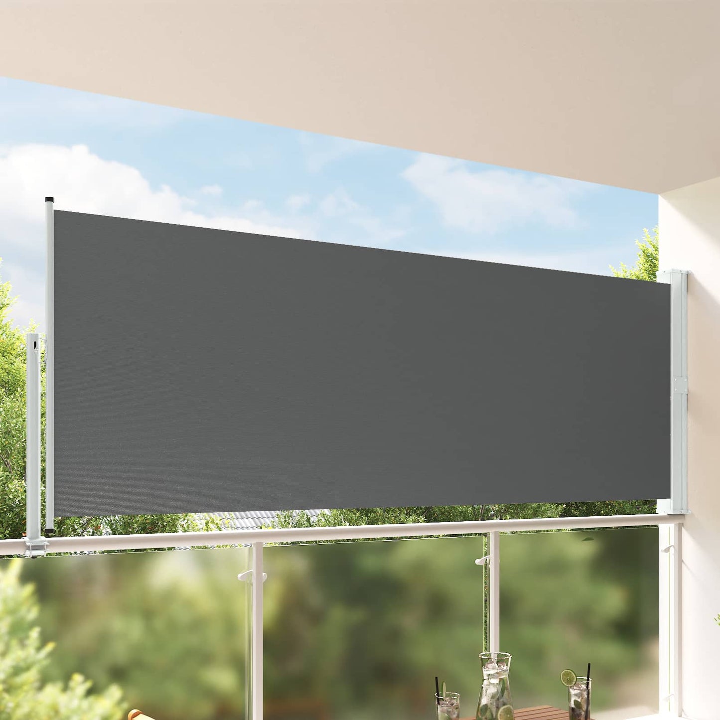vidaXL Side Awning Anthracite 300 x 160 cm