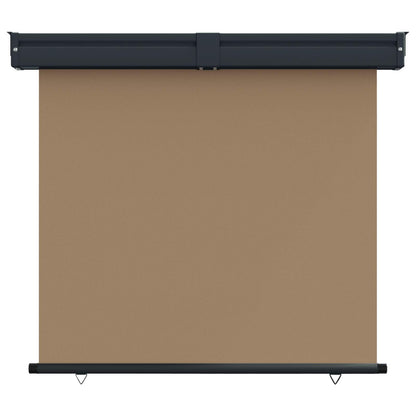 vidaXL Balcony Side Awning 100% polyester iron steel