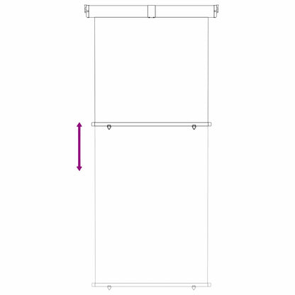 vidaXL Balcony Side Awning 100% polyester iron steel
