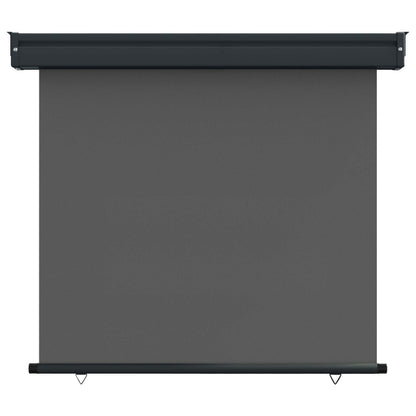 vidaXL Balcony Side Awning 80 x 250 cm 100% polyester iron steel