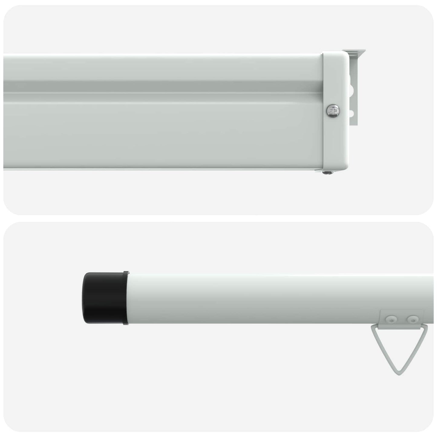 vidaXL Balcony Side Awning 100% polyester iron steel