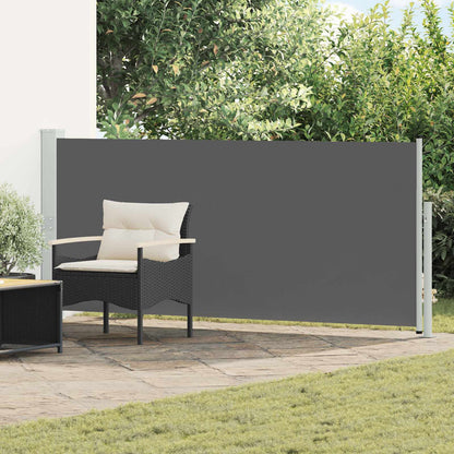 vidaXL Retractable Side Awning Anthracite 300 x 120 cm Polyester