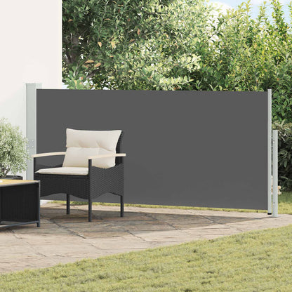 vidaXL Retractable Side Awning Anthracite 300 x 170 cm Polyester
