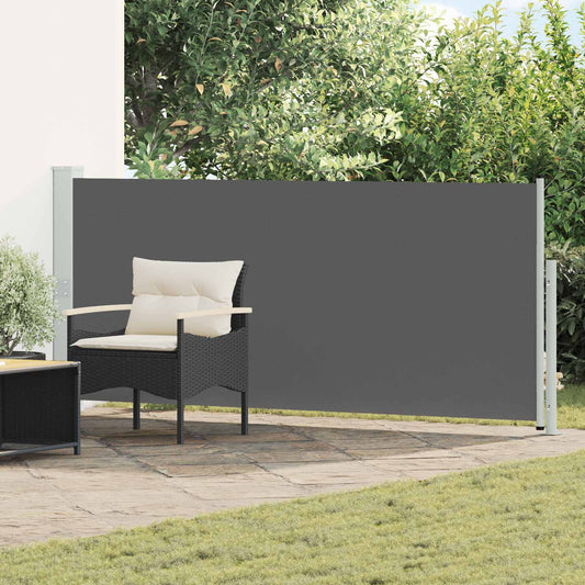vidaXL Retractable Side Awning Anthracite 300 x 170 cm Polyester
