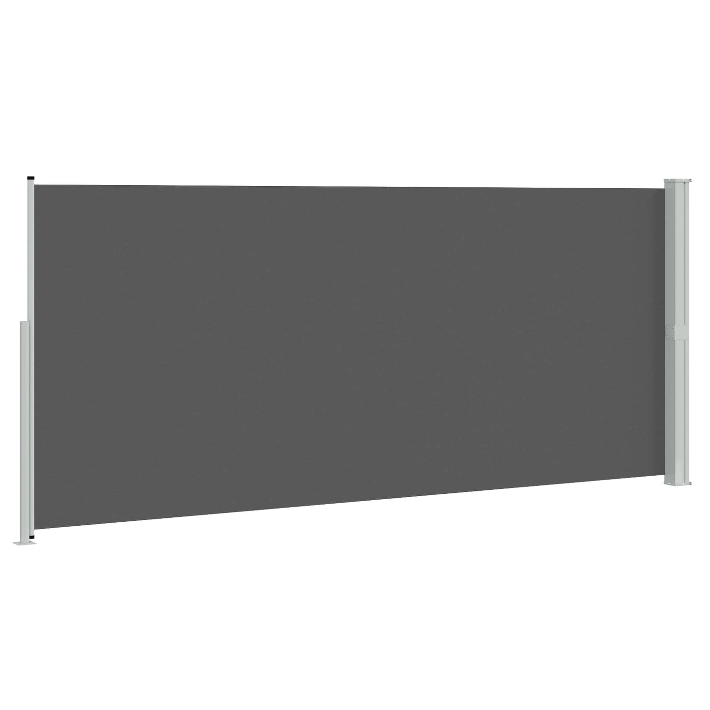 vidaXL Retractable Side Awning 100% polyester iron steel