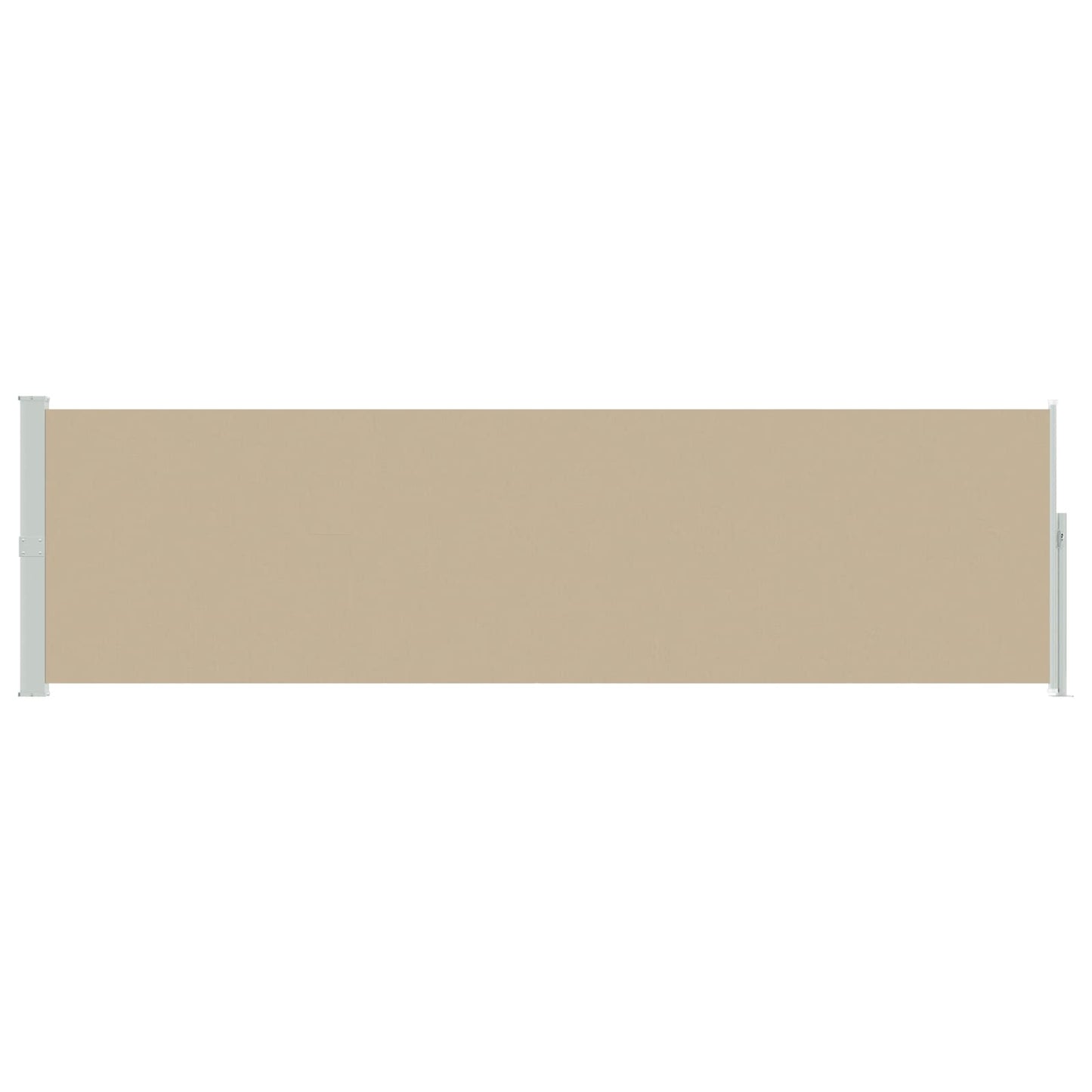 vidaXL Retractable Side Awning Beige 500 x 117 cm Polyester