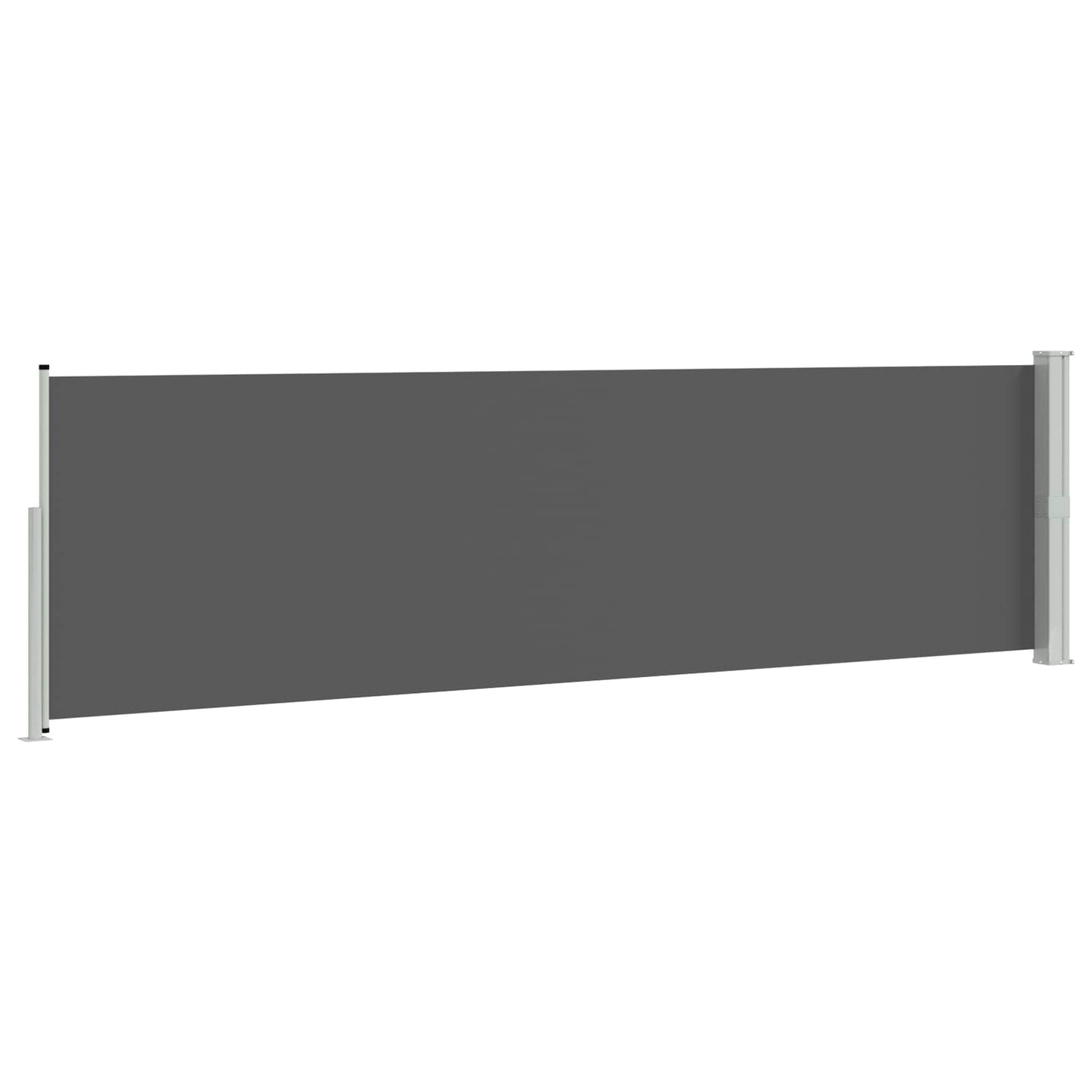 vidaXL Retractable Side Awning Anthracite 500 x 160 cm Polyester