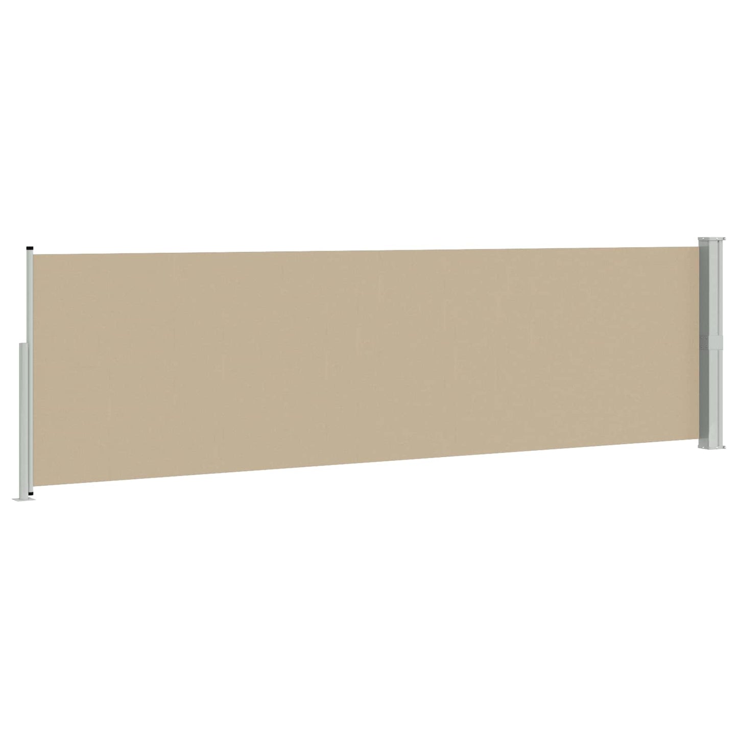 vidaXL Retractable Side Awning Beige 600 x 117 cm Polyester