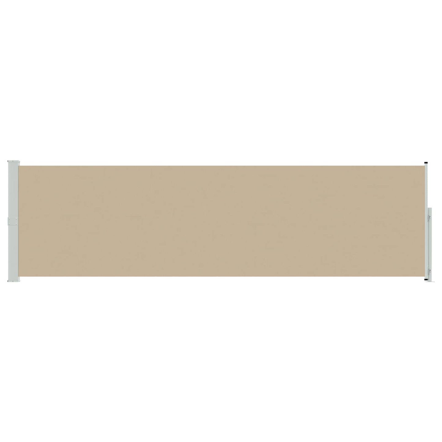 vidaXL Retractable Side Awning Beige 600 x 117 cm Polyester