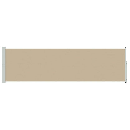 vidaXL Retractable Side Awning Beige 600 x 117 cm Polyester