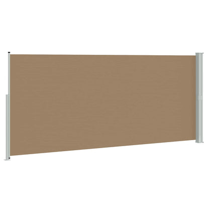 vidaXL Retractable Side Awning Taupe 600 x 220 cm Polyester