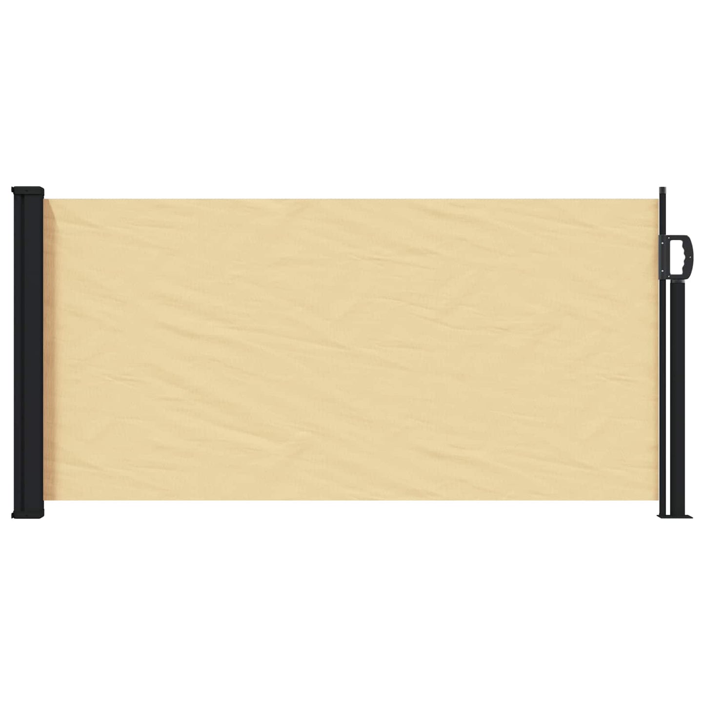 vidaXL Retractable Side Awning Sand 300 x 100 cm Polyester