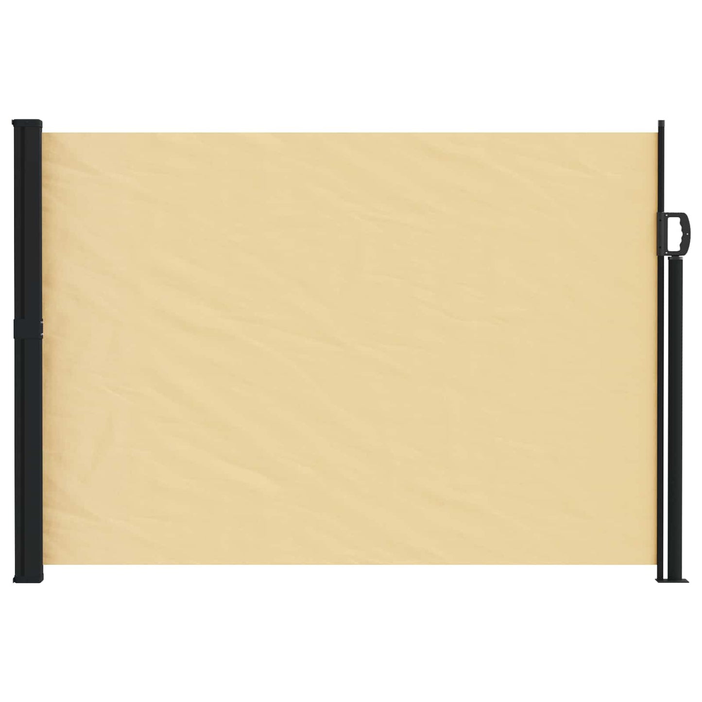 vidaXL Retractable Side Awning Sand 300 x 140 cm Polyester
