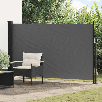 vidaXL Retractable Side Awning Anthracite 300 x 170 cm Polyester