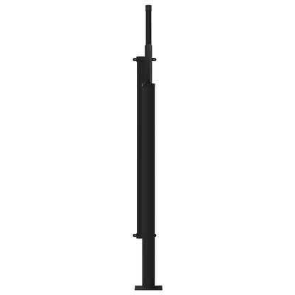 vidaXL Retractable Side Awning Grey 500 x 100 cm Polyester