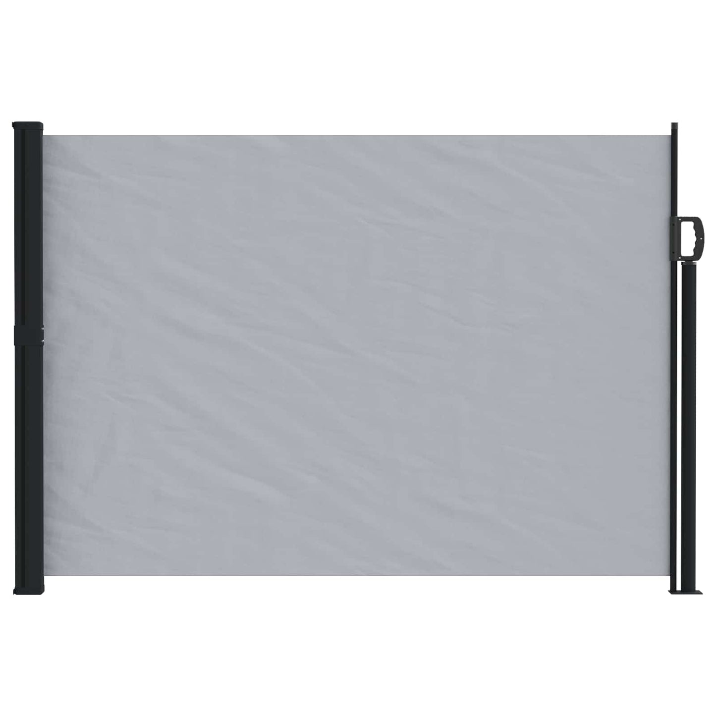 vidaXL Retractable Side Awning Grey 500 x 140 cm Polyester