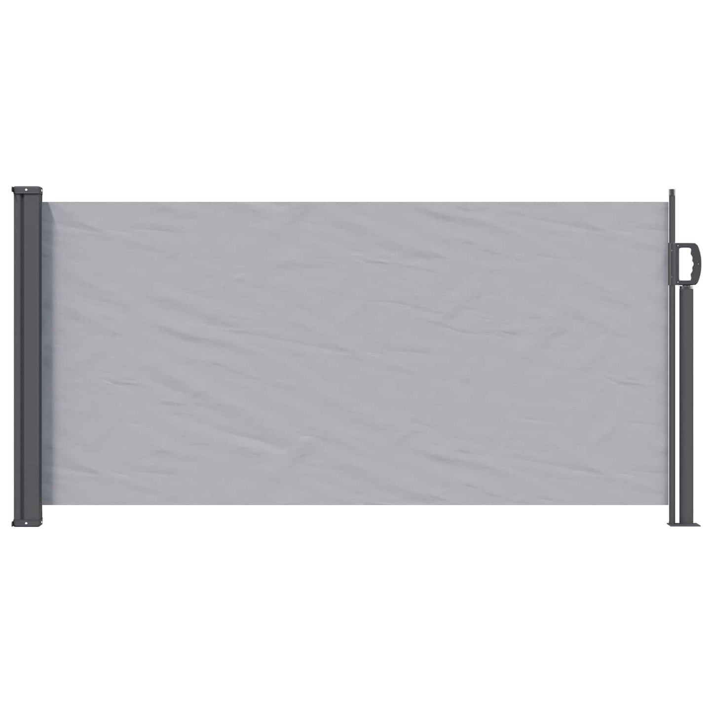 vidaXL Retractable Side Awning 300 x 100 cm Polyester Rectangular Grey