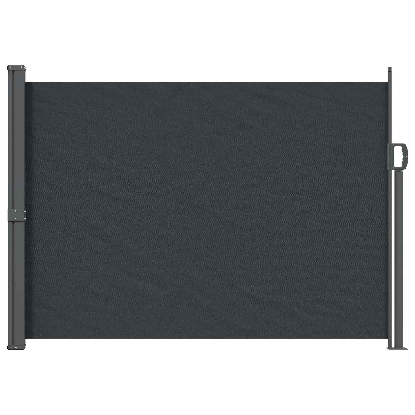 vidaXL Retractable Side Awning 100% polyester iron steel