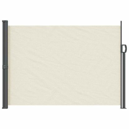 vidaXL Retractable Side Awning 100% polyester iron steel