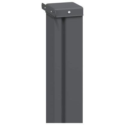 vidaXL Retractable Side Awning 100% polyester iron steel