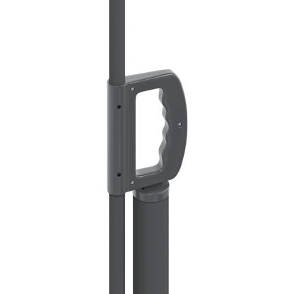 vidaXL Retractable Side Awning 100% polyester iron steel