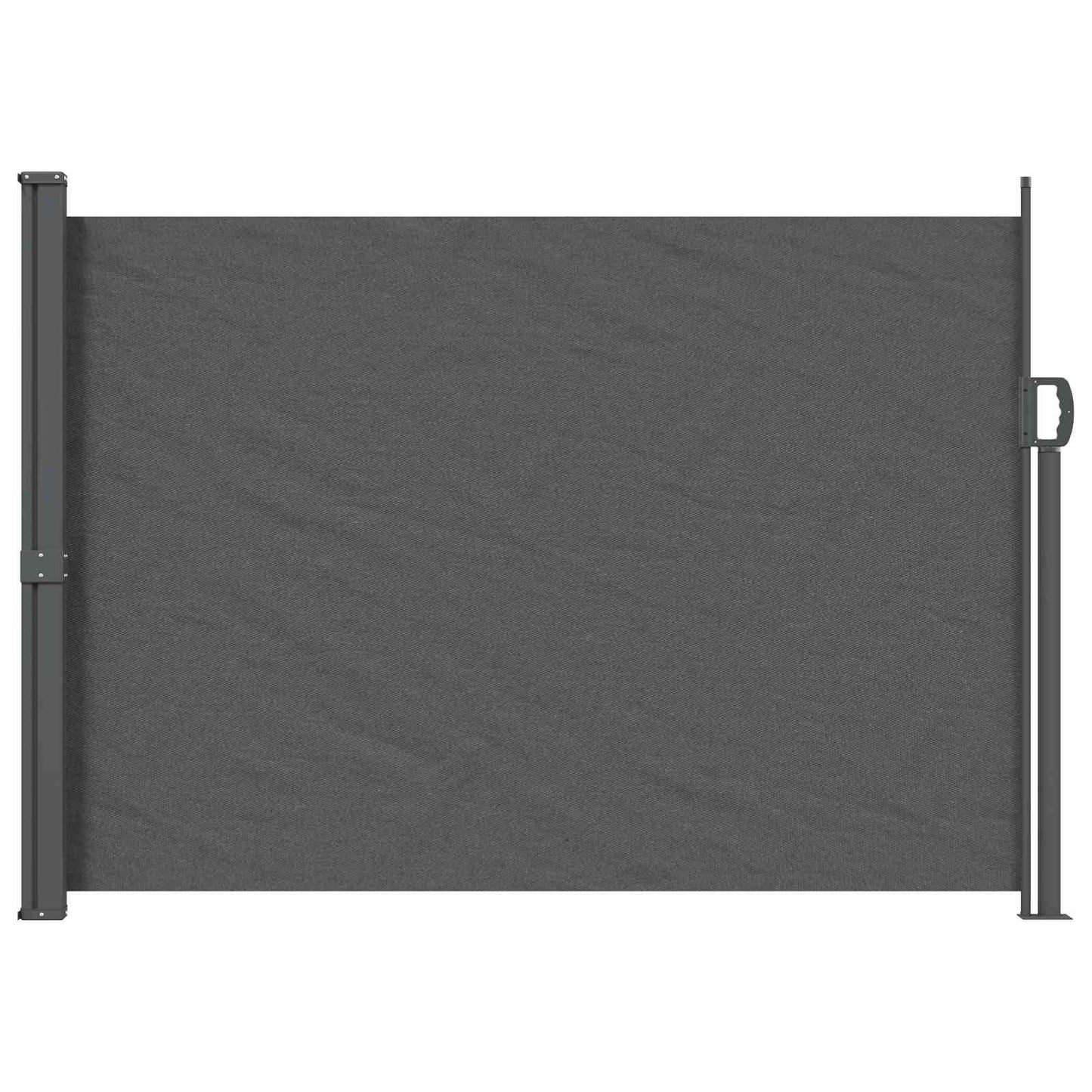 vidaXL Retractable Side Awning 100% polyester iron steel