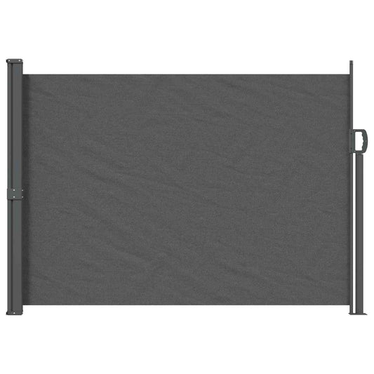 vidaXL Retractable Side Awning 100% polyester iron steel
