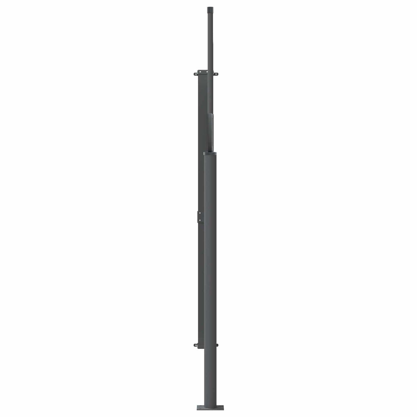 vidaXL Retractable Side Awning 100% polyester iron steel