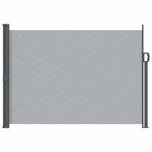 vidaXL Retractable Side Awning 100% polyester iron steel