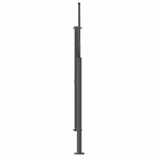 vidaXL Retractable Side Awning 100% polyester iron steel
