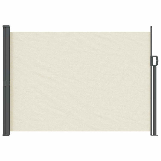 vidaXL Retractable Side Awning 100% polyester iron steel