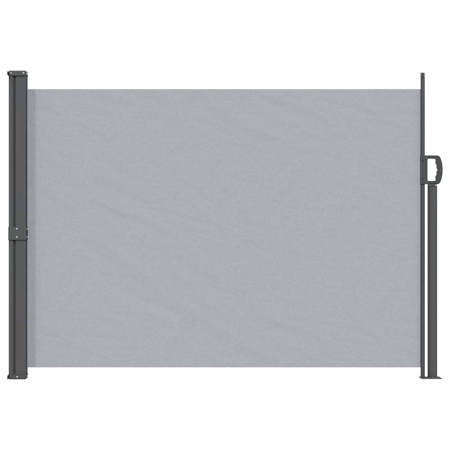 vidaXL Retractable Side Awning 100% polyester iron steel