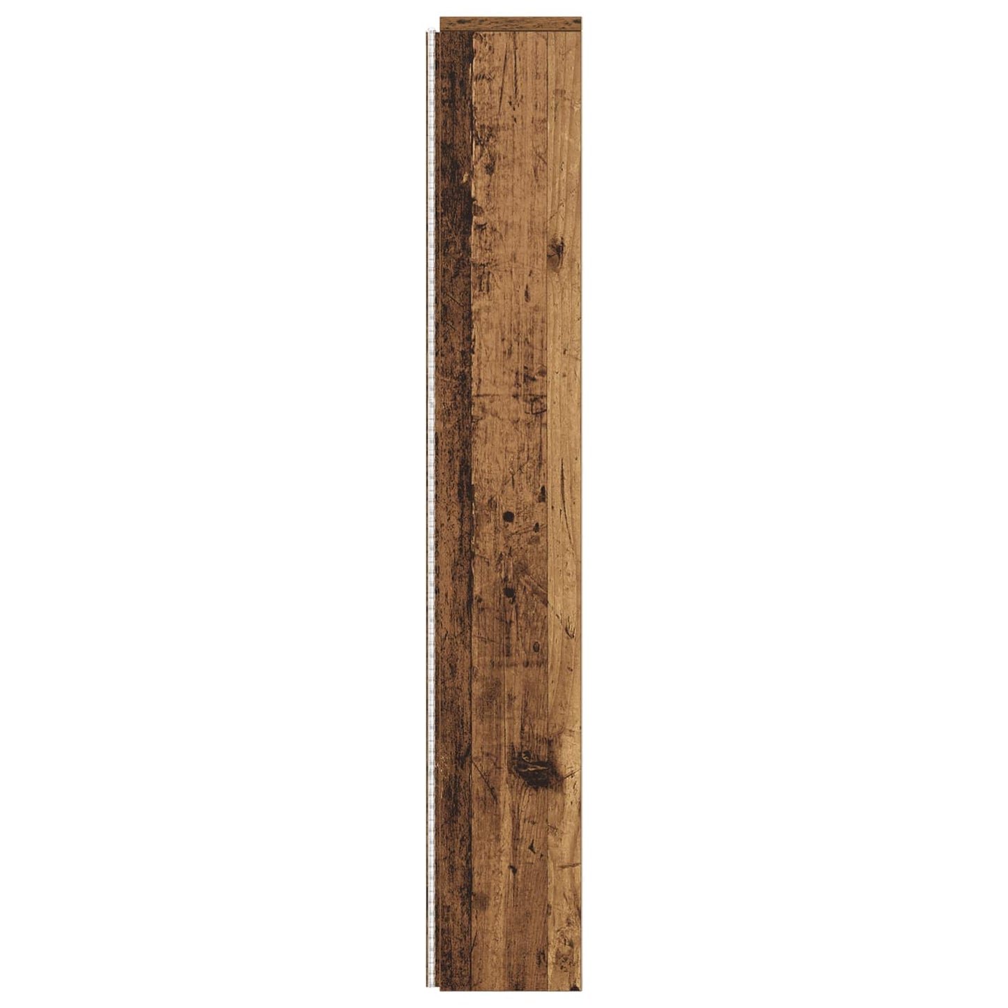 vidaXL Storage Headboard with LED Old Wood 160 cm Engineered Wood