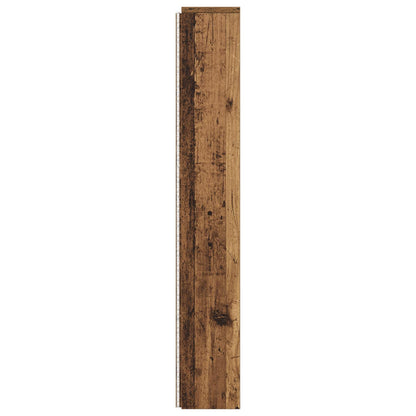 vidaXL Storage Headboard with LED Old Wood 160 cm Engineered Wood