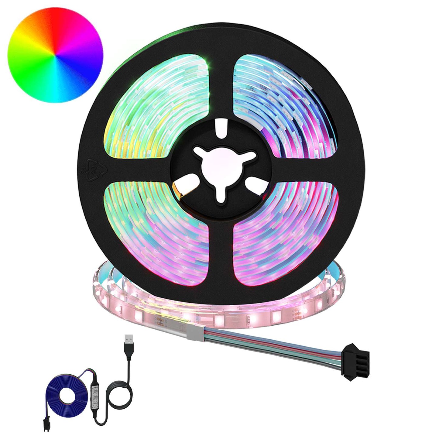 vidaXL LED Strip 12 pcs Black and Transparent 3000 mm