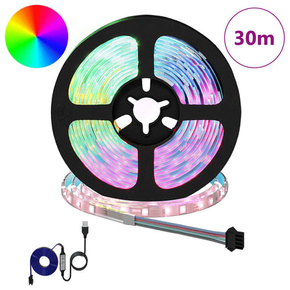 vidaXL LED Strip 12 pcs Black and Transparent 2500 mm