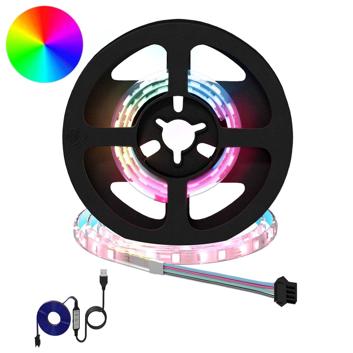 vidaXL LED Strip 12 pcs Black and Transparent 350 mm