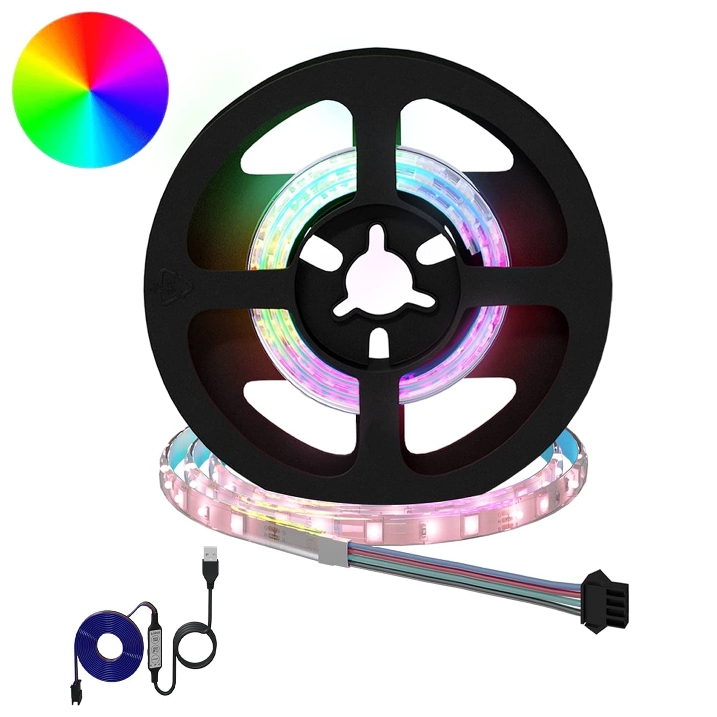 vidaXL LED Strip 12 pcs Black and Transparent 450 mm