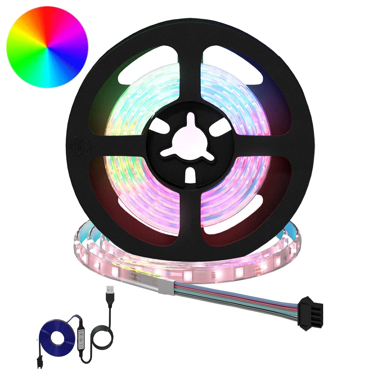 vidaXL LED Strip 12 pcs Black and Transparent 1200 mm