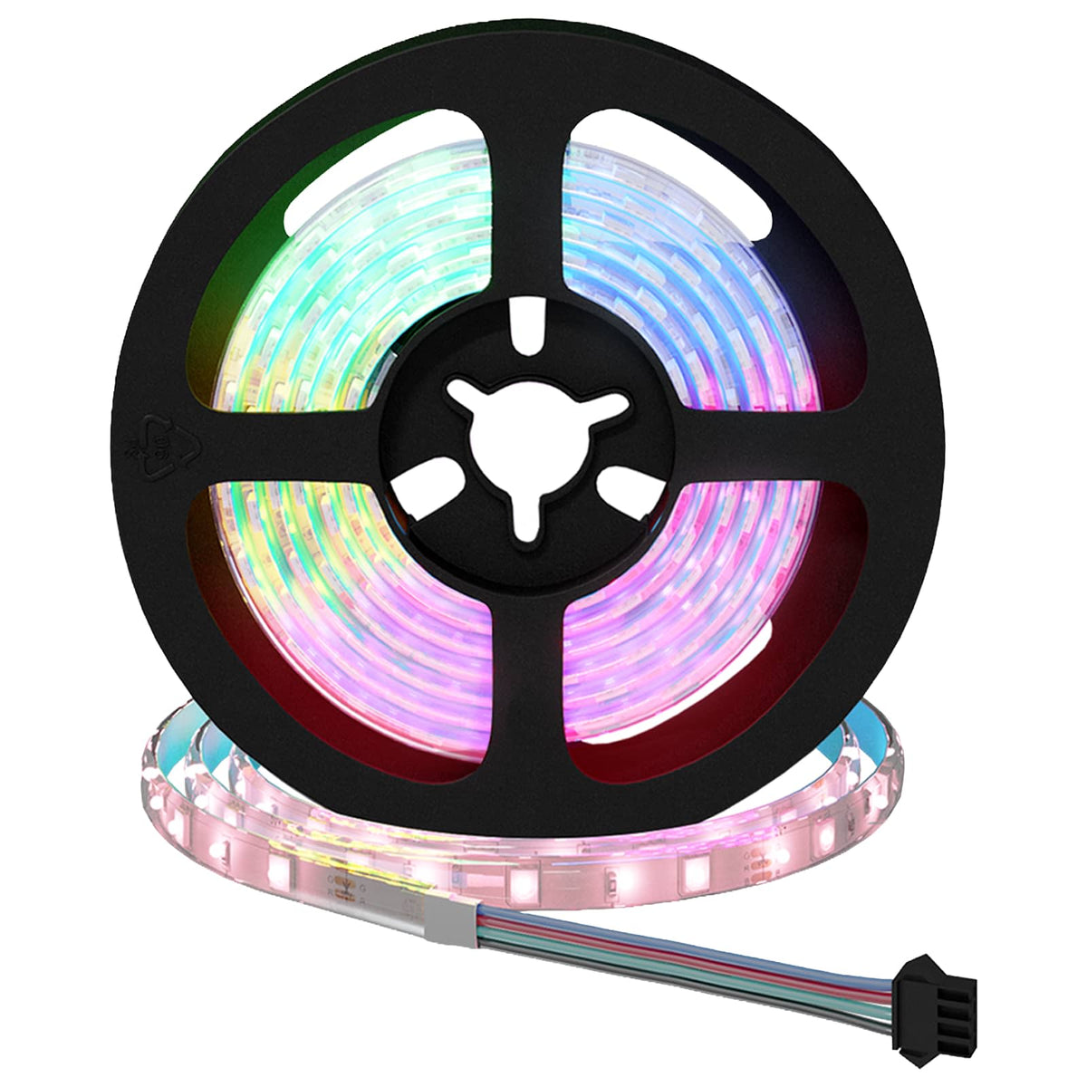 vidaXL LED Strip 12 pcs Black and Transparent Copper and Plastic