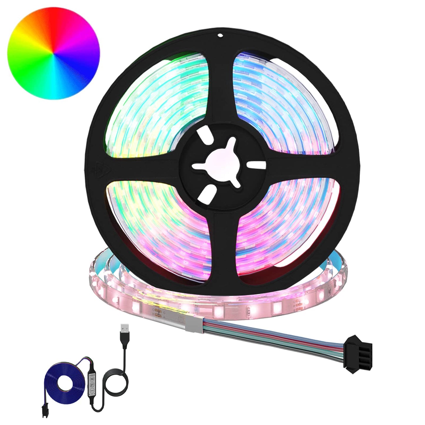 vidaXL LED Strip 12 pcs Black and Transparent 2100 mm
