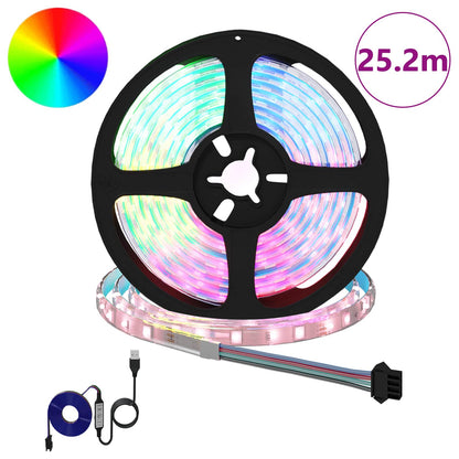 vidaXL LED Strip 12 pcs Black and Transparent 2100 mm