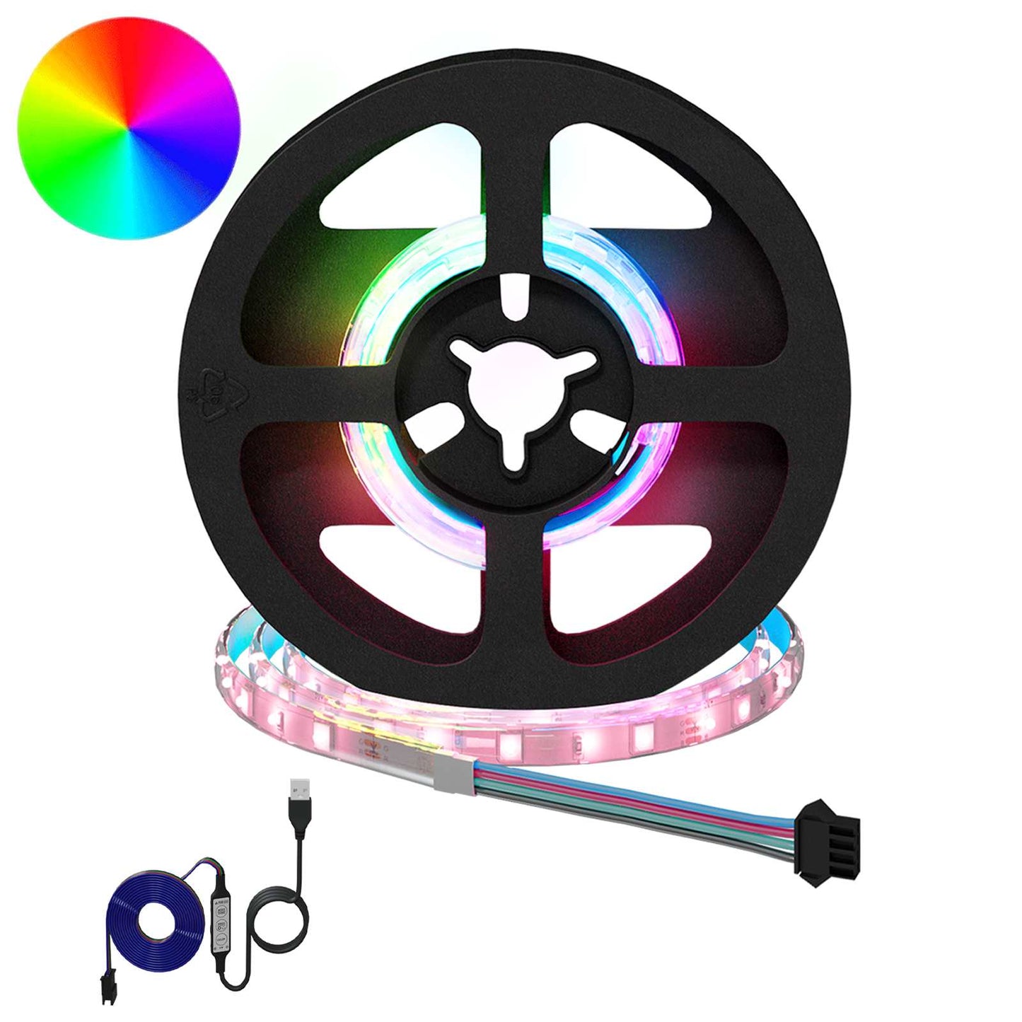 vidaXL LED Strip 12 pcs Black and Transparent 250 mm