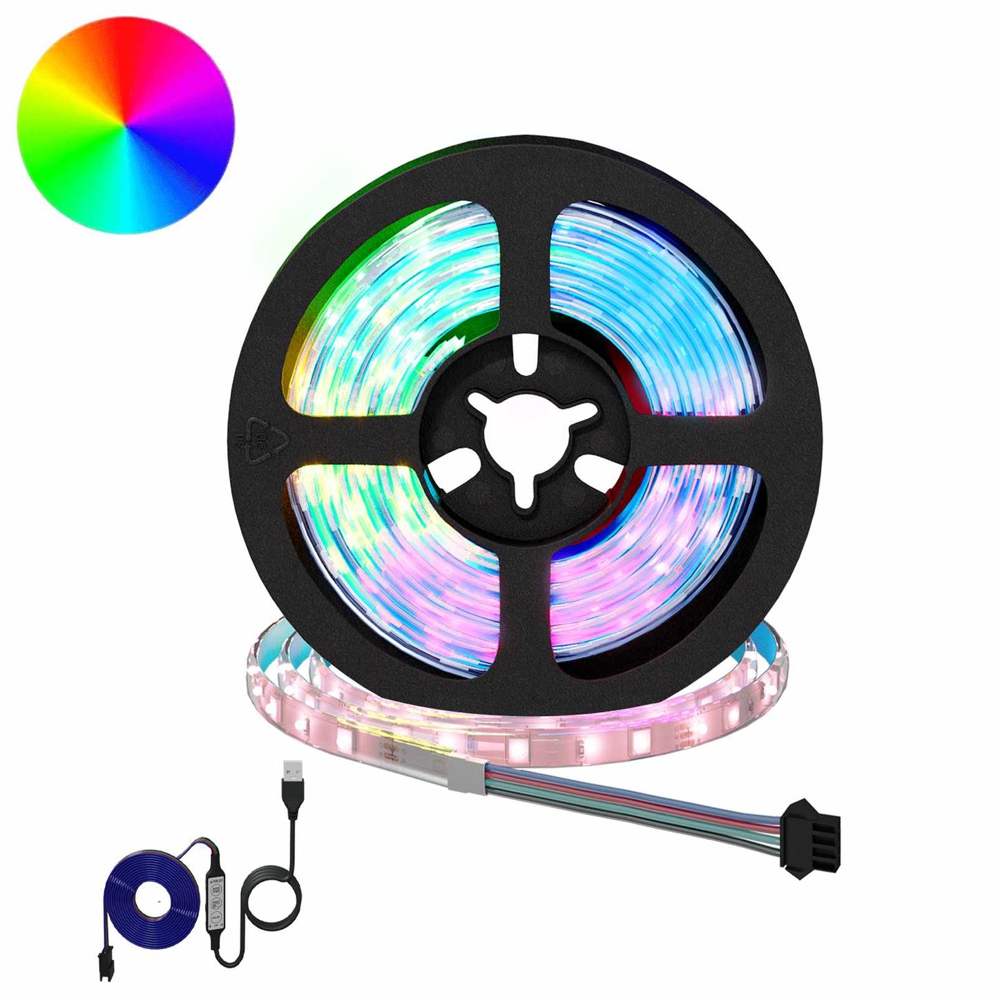vidaXL LED Strip 12 pcs Black and Transparent 950 mm
