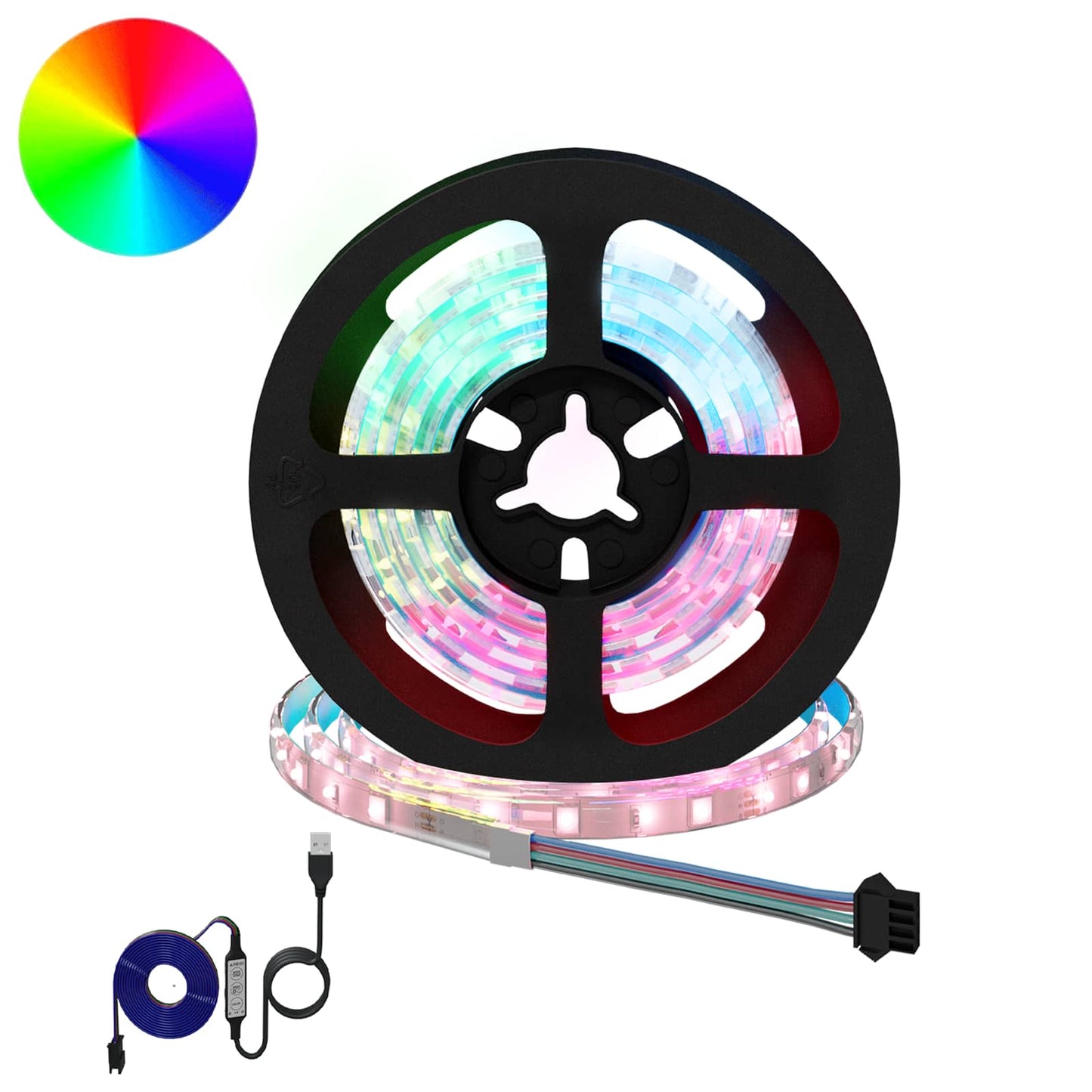 vidaXL LED Strip 12 pcs Black and Transparent 1000 mm