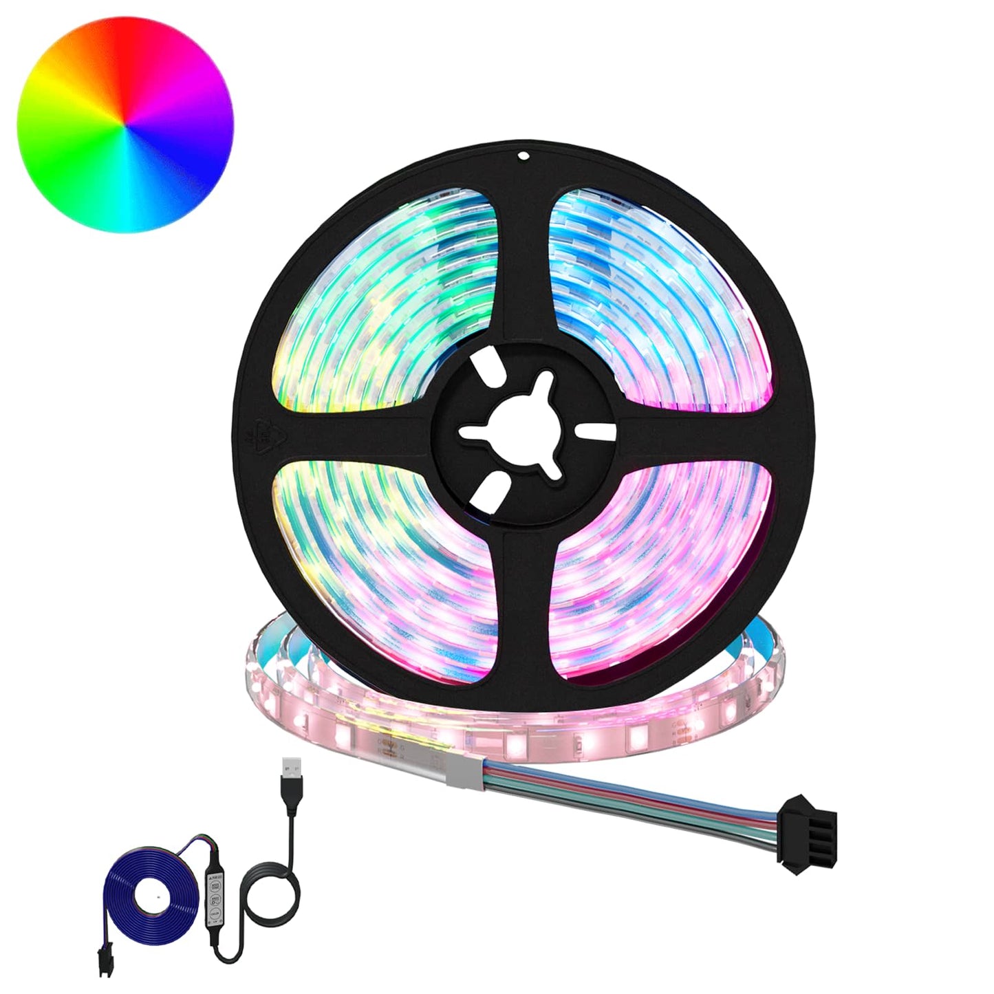 vidaXL LED Strip 12 pcs Black and Transparent 2300 mm