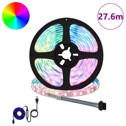 vidaXL LED Strip 12 pcs Black and Transparent 2300 mm