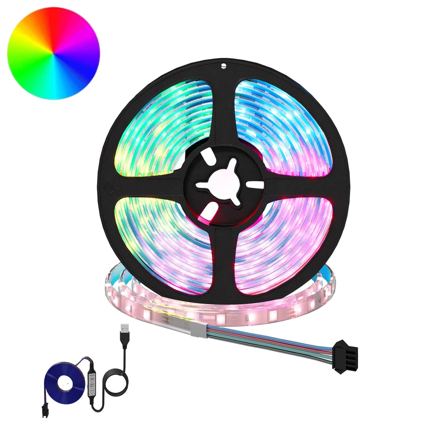 vidaXL LED Strip 12 pcs Black and Transparent 2500 mm