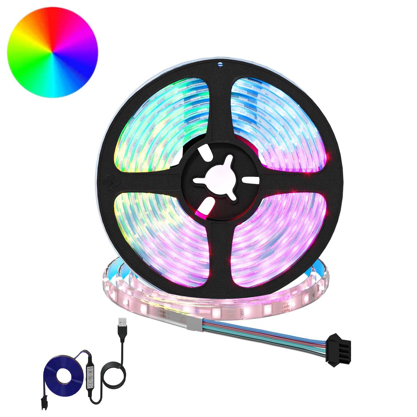 vidaXL LED Strip 12 pcs Black and Transparent 3000 mm